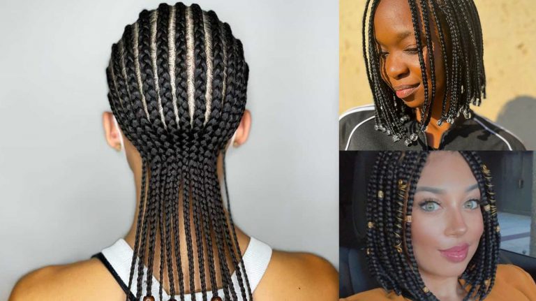 Knotless Braids with Beads Ideas