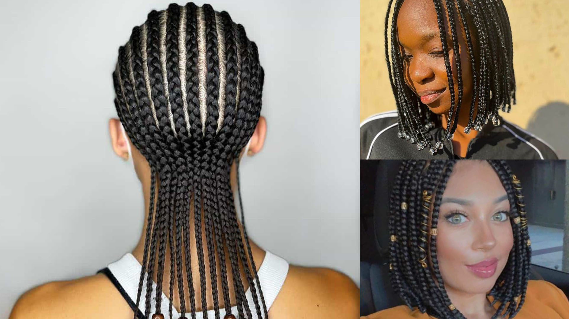 Knotless Braids with Beads Ideas