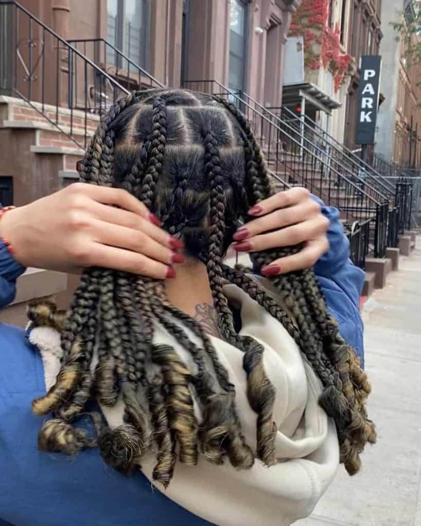 Coi Leray Braids With Curly Ends