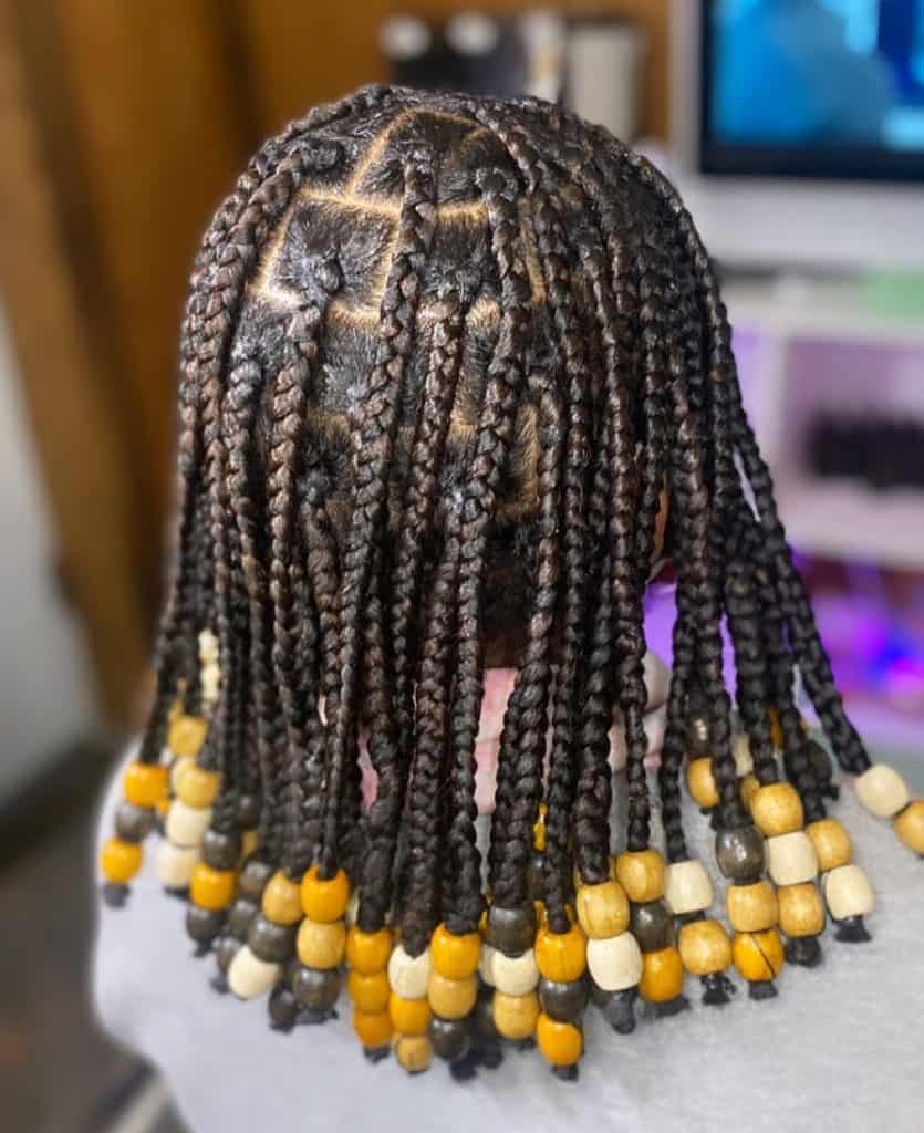 Natural Braids with Beads