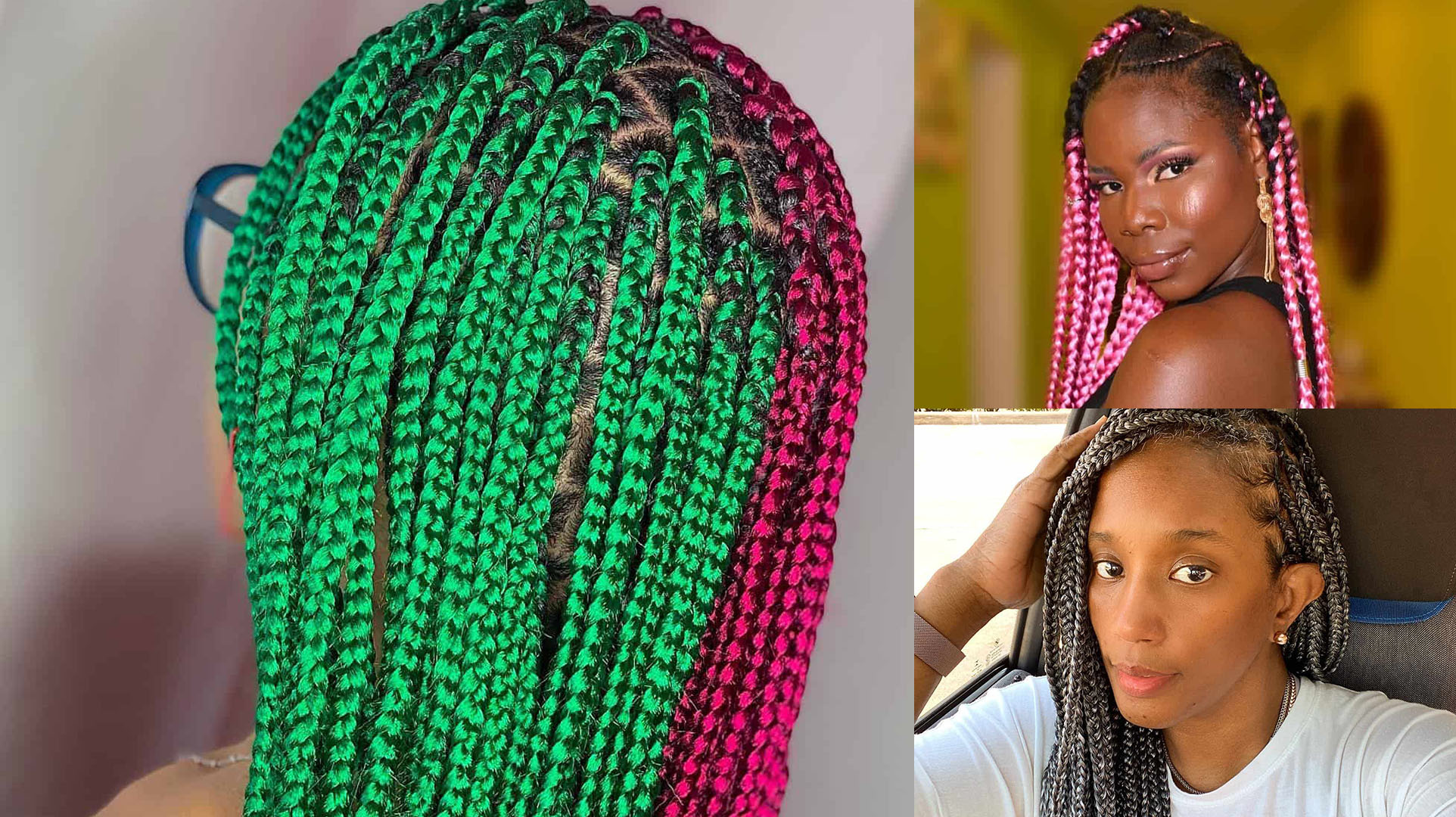 15+ Colored Knotless Braids