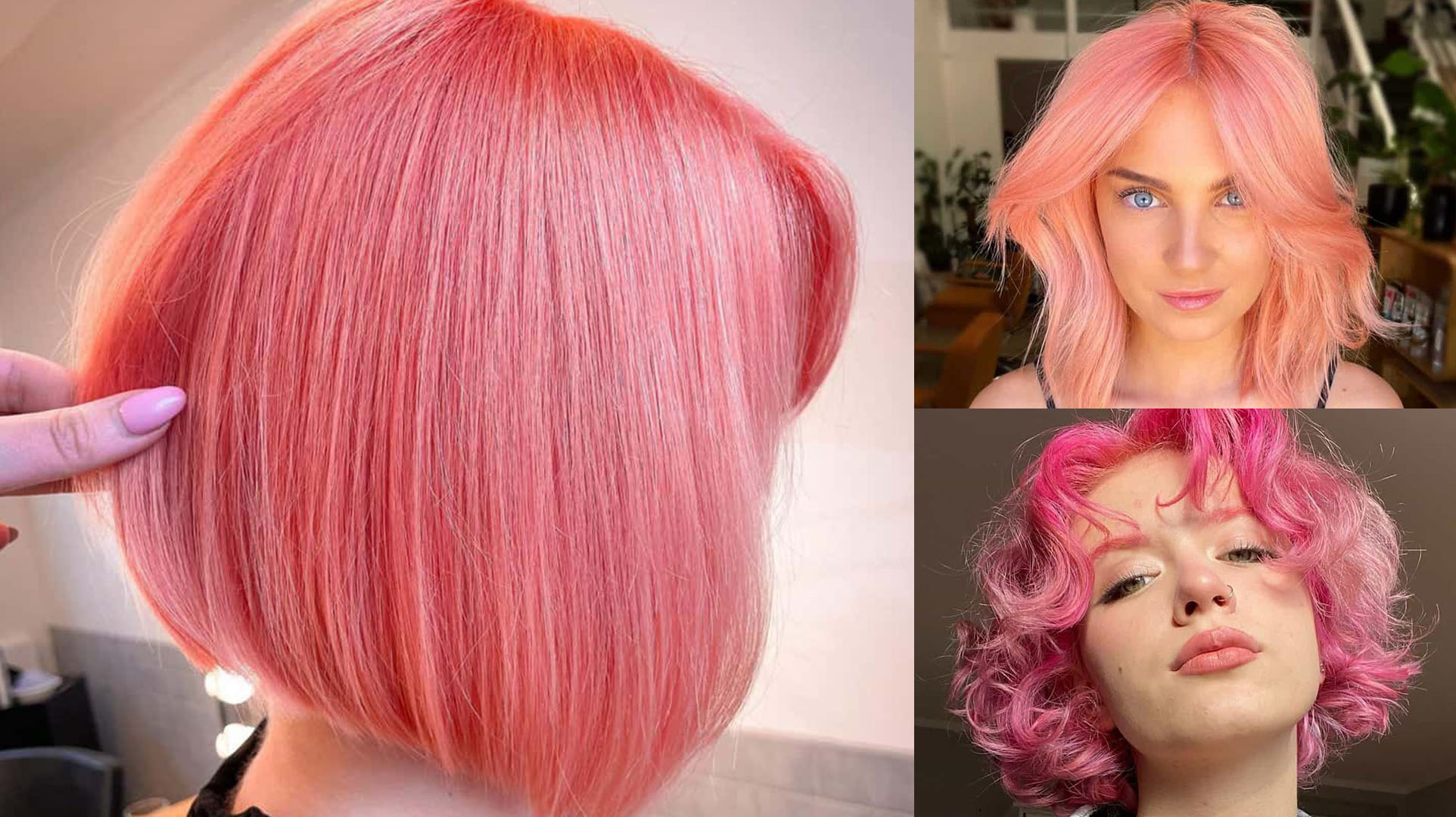 pink short hair
