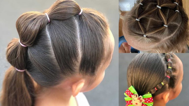 Cute Rubber Band Hairstyles For Little Girls